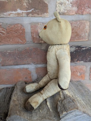 Old teddy with a new head made to match